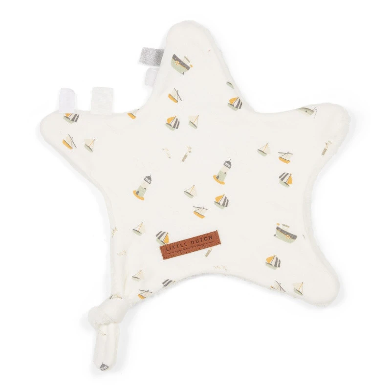 Doudou étoile LITTLE DUTCH Sailors Bay Blanc 3 Doudou étoile LITTLE DUTCH Sailors Bay Blanc