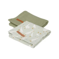 Lot De 2 Langes 70x70 Pure Olive LITTLE DUTCH Little Goose