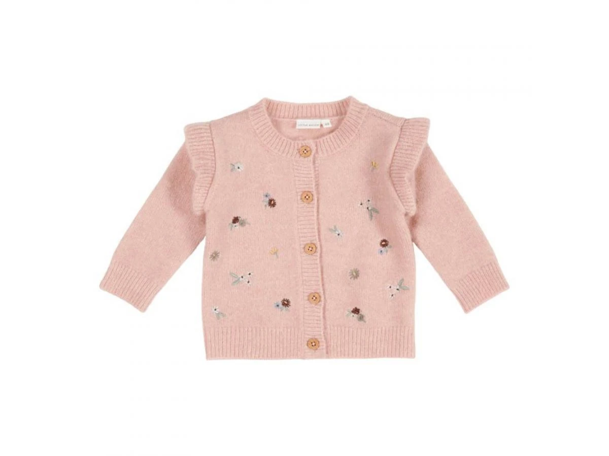 Little Dutch CL25355701 - Cardigan En Tricot Avec Broderie Soft Pink- 86 3 Little Dutch CL25355701 - Cardigan En Tricot Avec Broderie Soft Pink- 86