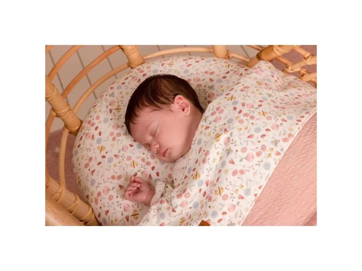 Little Dutch TE10221450 - Drap De Berceau - Flowers & Butterflies 70x100 5 Little Dutch TE10221450 - Drap De Berceau - Flowers & Butterflies 70x100 – Image 3