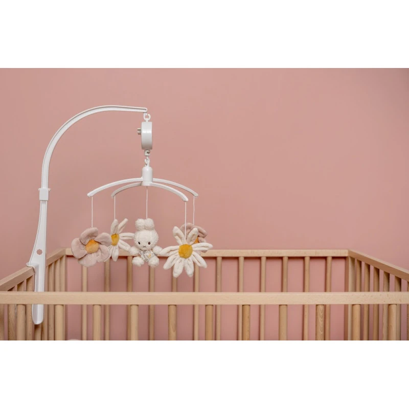 Mobile Musical Miffy LITTLE DUTCH Vintage Flowers 4 Mobile Musical Miffy LITTLE DUTCH Vintage Flowers – Image 2