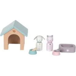 Little Dutch Niche Chien Et Chat Et Accessoires En Bois