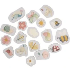 Little Dutch Stickers De Bain En Mousse Flowers & Butterflies (18 Pièces)