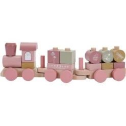 Little Dutch Train à Blocs Flowers