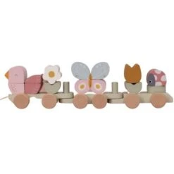 Little Dutch Train De Construction Flowers & Butterflies (17 Pièces)