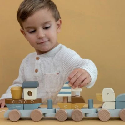 Little Dutch Train De Construction Sailors Bay (17 Pièces) 4 Little Dutch Train De Construction Sailors Bay (17 Pièces) – Image 2