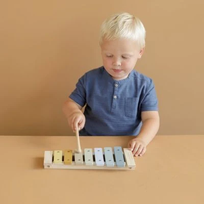 Little Dutch Xylophone En Bois Blue 5 Little Dutch Xylophone En Bois Blue – Image 3